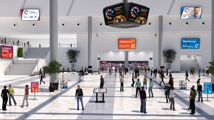 BSAVA Congress 2021 lobby. Powered by vFairs