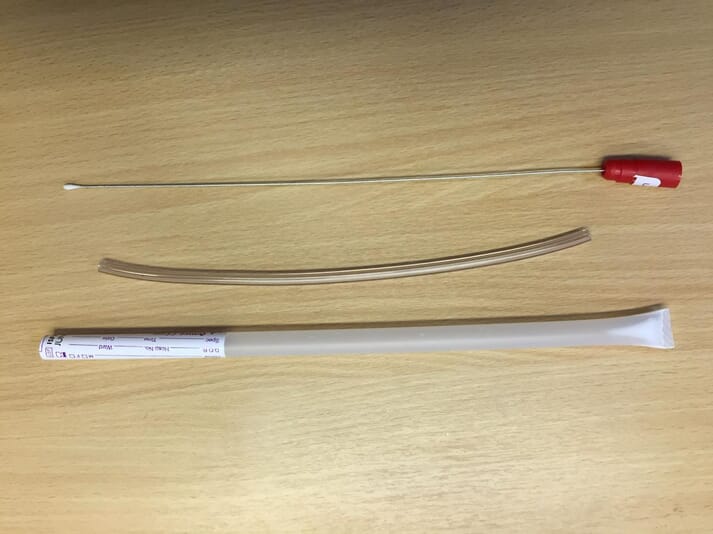 FIGURE (1) Deep nasopharyngeal swabs can be used to obtain samples for analysis by PCR