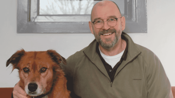 Dog and man