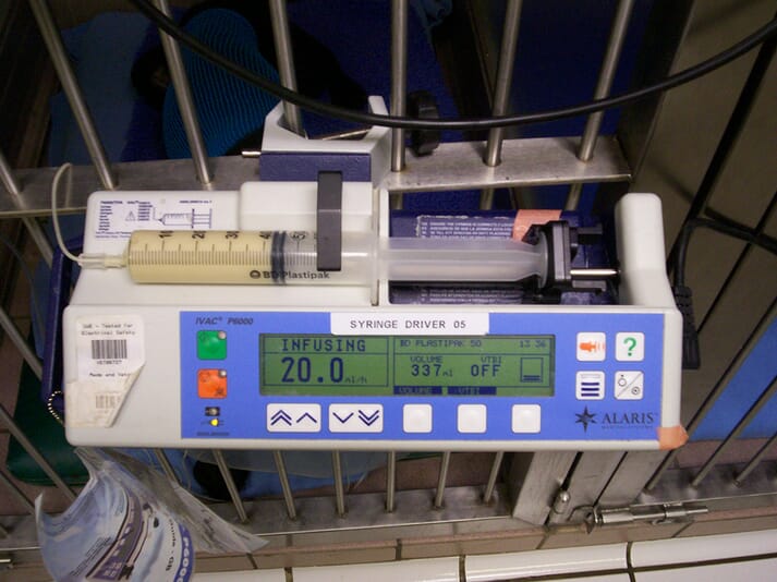 Nutritional support can be given via continuous rate infusion