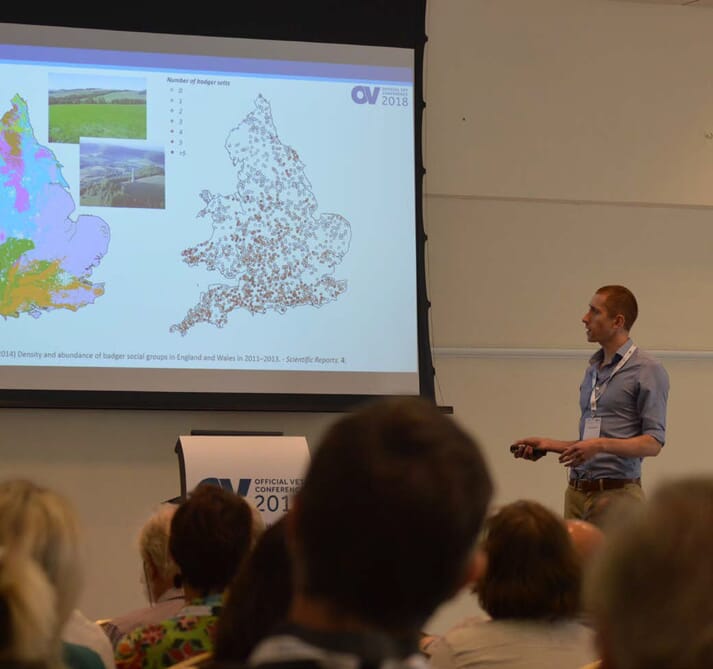Andy Robertson gave delegates a crash course in badger ecology